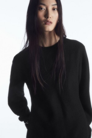 Black COS Boiled Merino Wool Sweater Tops | GQ65-X7MJ