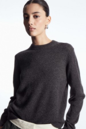 Black COS Pure Cashmere Jumper Knitwear & Cardigans | TW21-F6YY