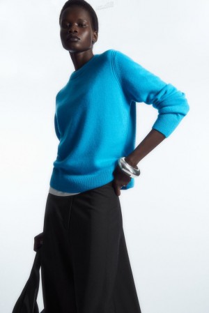 Black COS Pure Cashmere Jumper Knitwear & Cardigans | IN68-X1DM