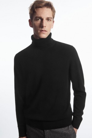 Black COS Wool-Cashmere Turtleneck Sweater Sweaters & Cardigans | BI05-C2YT