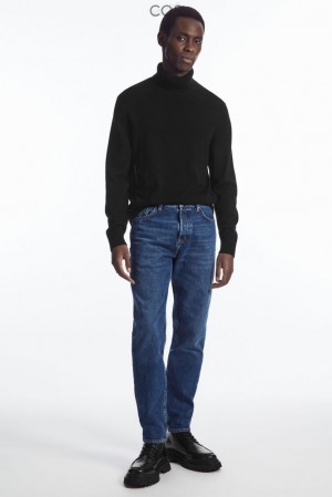 Mid-Blue COS Pillar Jeans - Tapered Trousers | RW81-J6NE