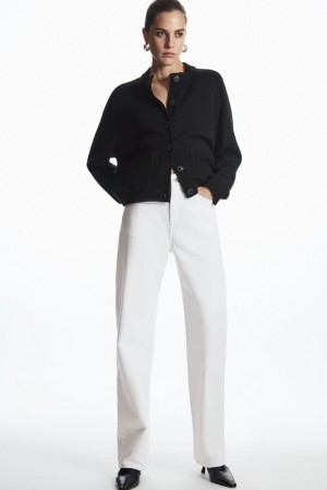 White COS Column Jeans - Straight Trousers | SD83-B2SK