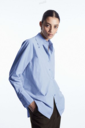 White COS Oversized Tailored Shirt Shirts & Blouses | MM77-L5OR