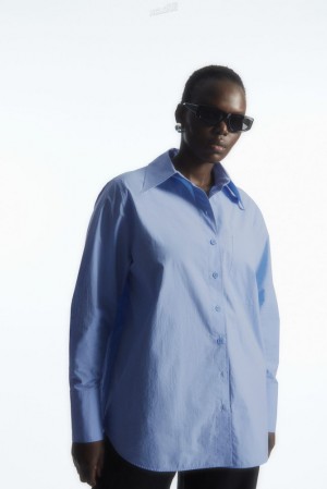 White COS Oversized Tailored Shirt Shirts & Blouses | RF55-M6HW