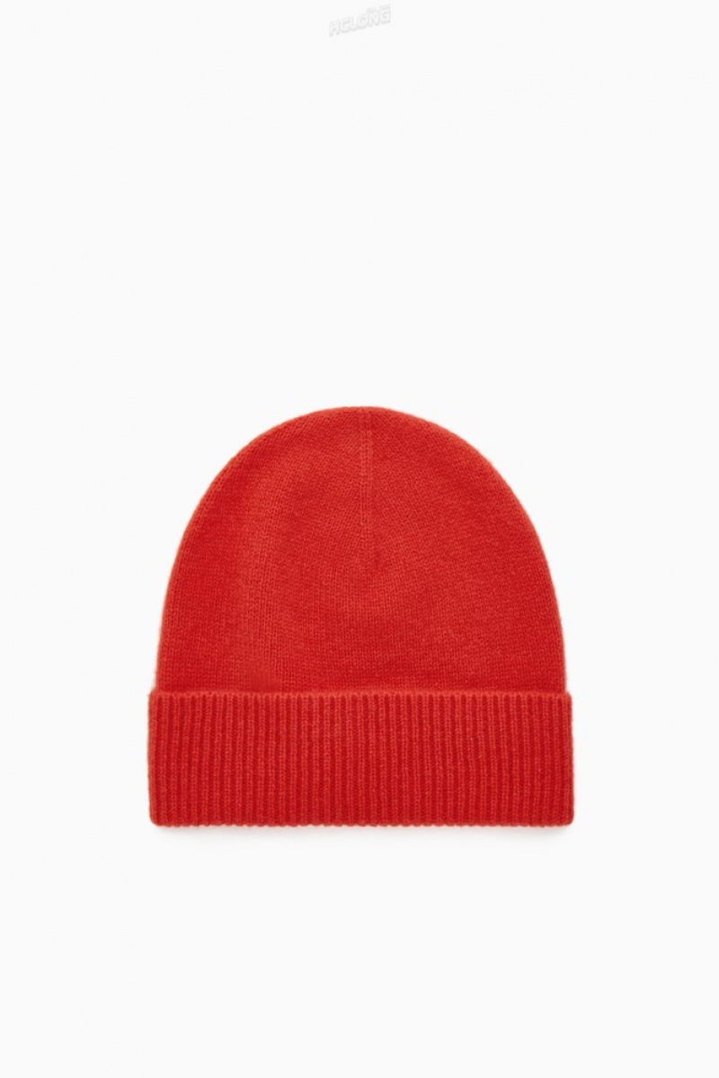 Black COS Pure Cashmere Beanie Hats | MY01-K6CC