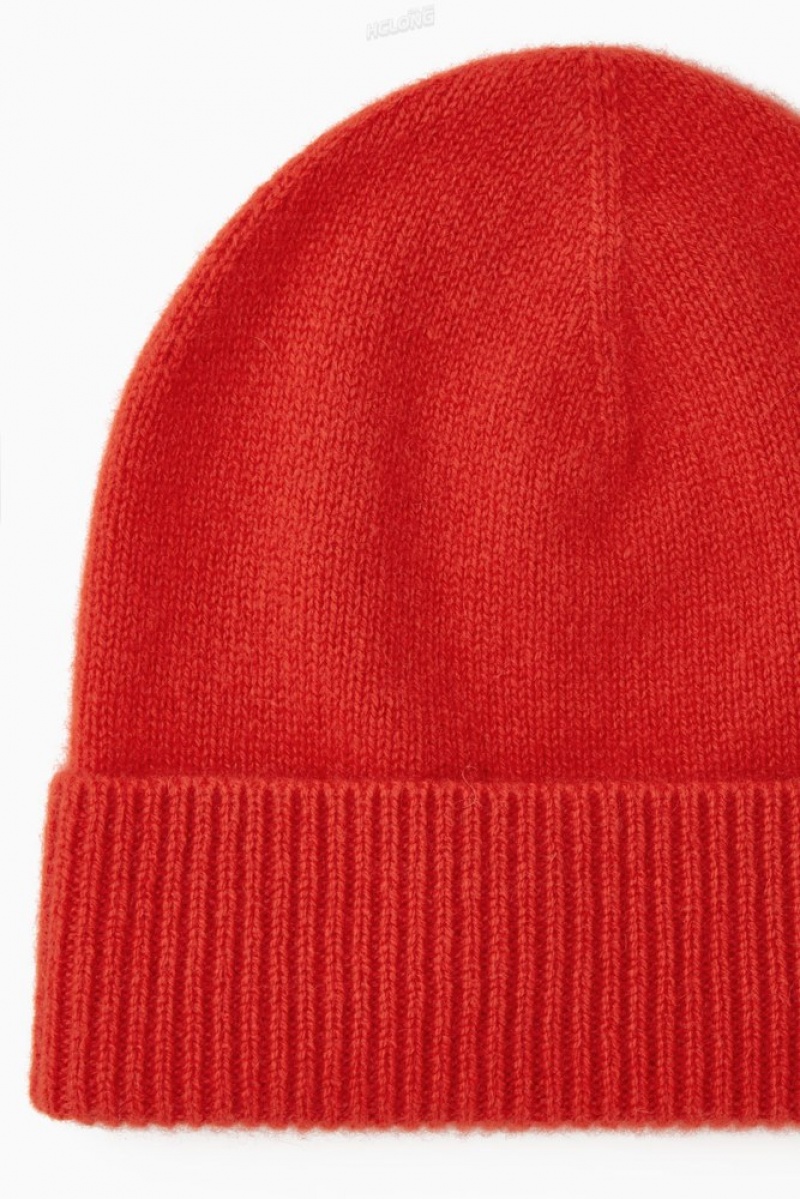 Black COS Pure Cashmere Beanie Hats | MY01-K6CC