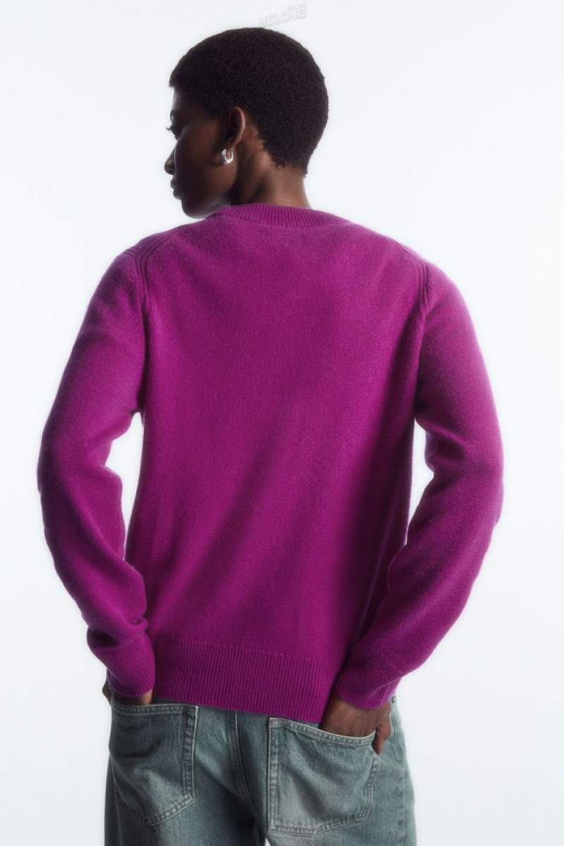 Black COS Pure Cashmere Jumper Knitwear & Cardigans | WG24-M8GK