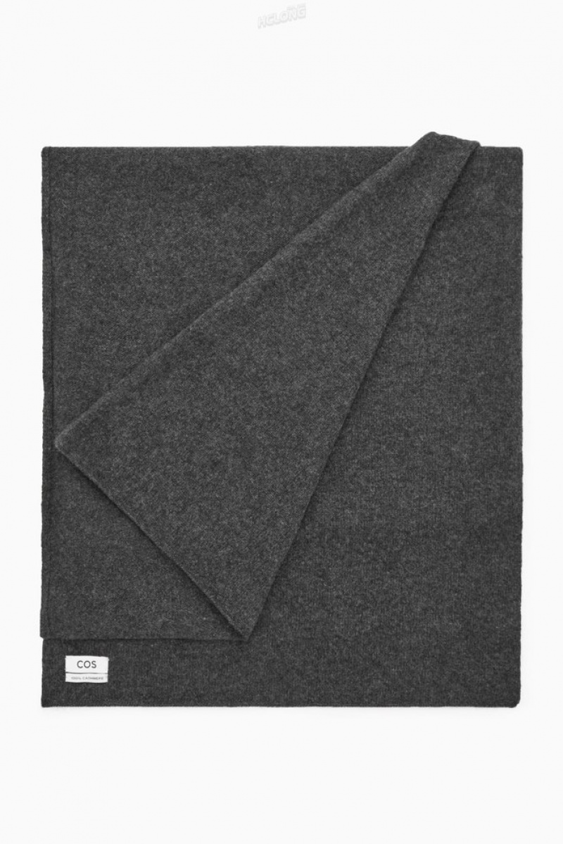 Black COS Pure Cashmere Scarf Scarves | II21-R0LD