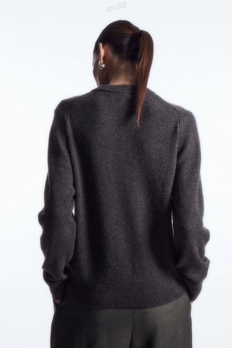 Black COS Pure Cashmere Sweater Sweaters & Cardigans | KB51-O8YW