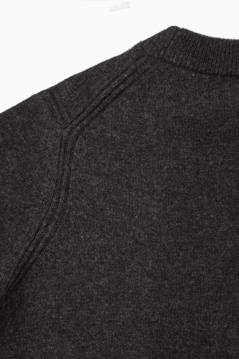 Black COS Pure Cashmere Sweater Sweaters & Cardigans | KB51-O8YW