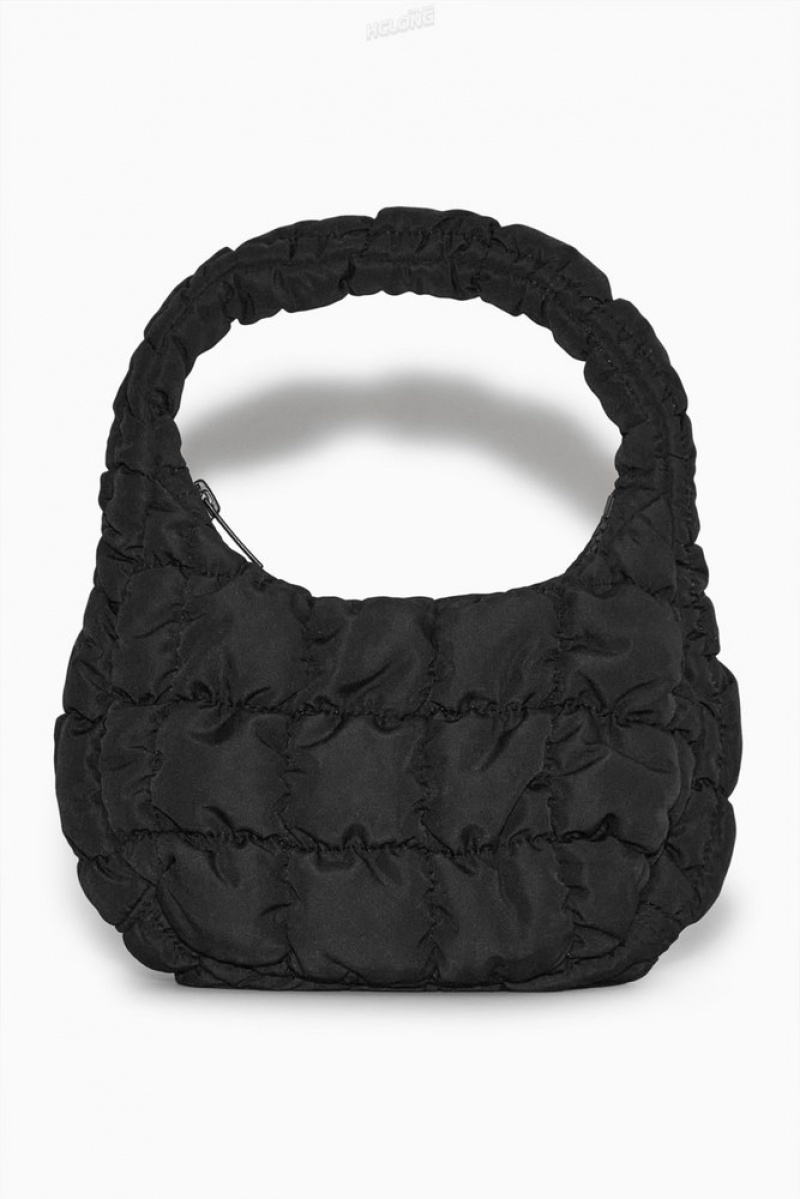 Black COS Quilted Micro Bag Bags | LW01-U2ML