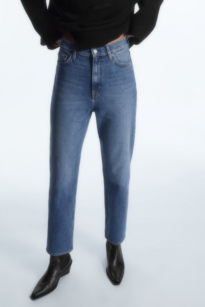 Dusty Blue COS Glide Jeans - Slim Jeans | IA90-R6IX