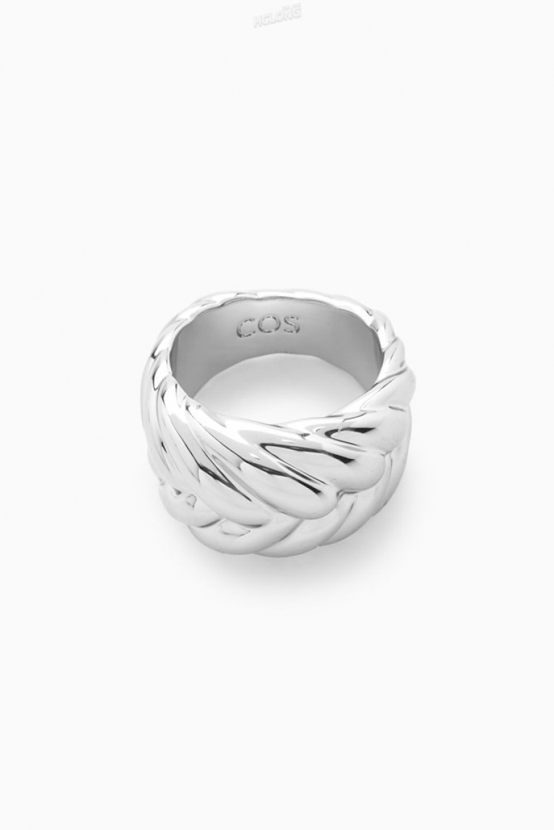 Gold COS Chunky Plait Ring Jewelry & Jewellery | EM94-H0VN