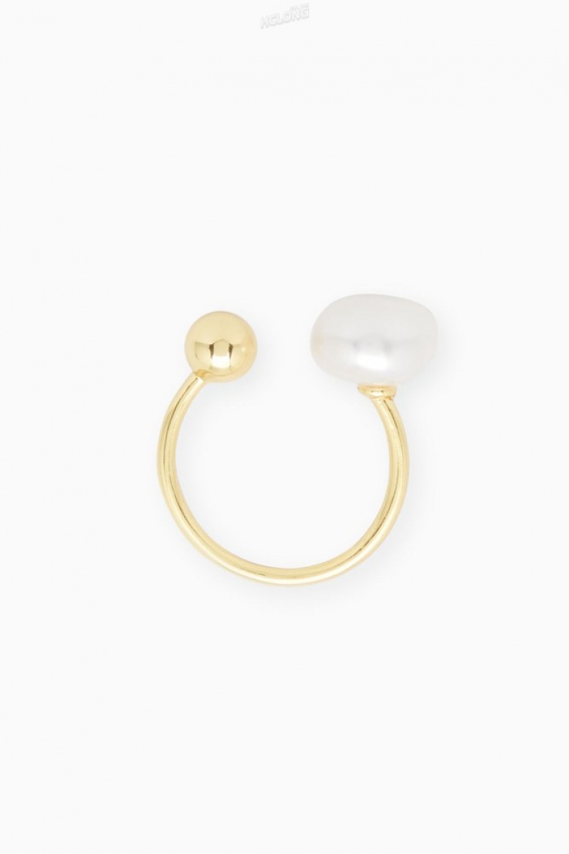 Gold COS Gold Vermeil Freshwater Pearl Ring Jewelry & Jewellery | YE83-V6RA