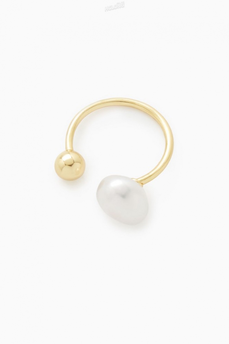 Gold COS Gold Vermeil Freshwater Pearl Ring Jewelry & Jewellery | YE83-V6RA