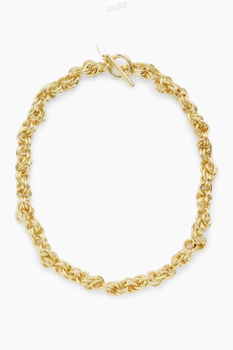 Gold COS Short Rope Chain Necklace Jewelry & Jewellery | KM31-G2YV