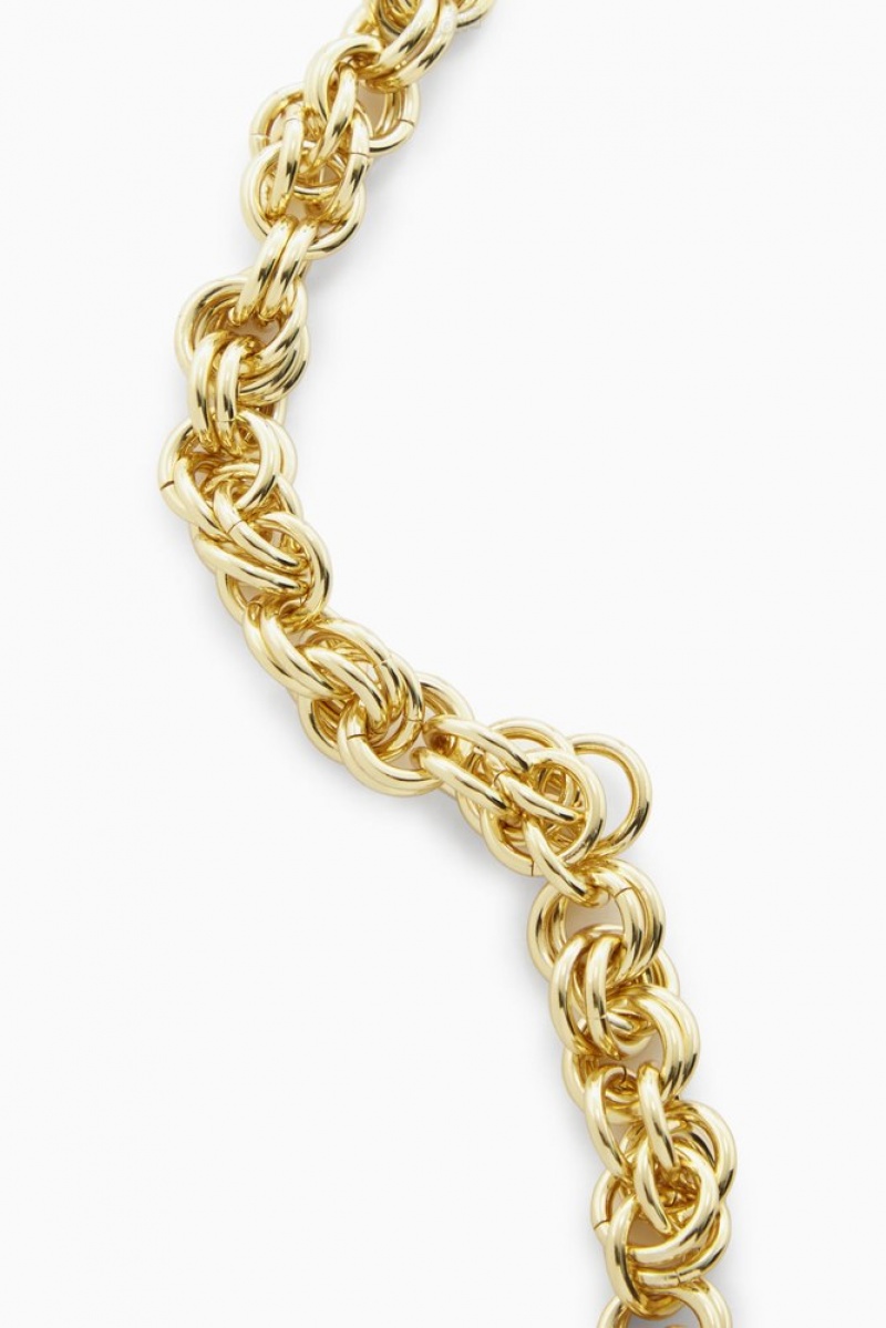 Gold COS Short Rope Chain Necklace Jewelry & Jewellery | KM31-G2YV