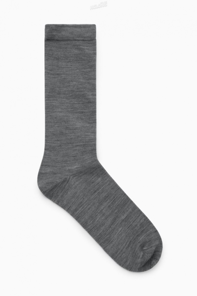 Green COS Wool Socks Socks | QP07-A2SN