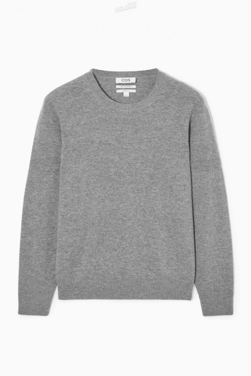 Navy COS Pure Cashmere Jumper Knitwear | WU38-I6DT