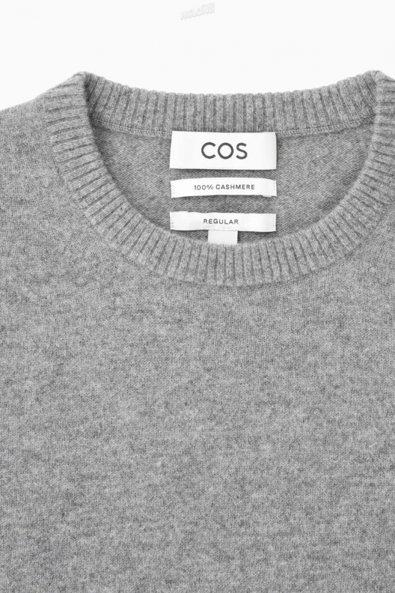 Navy COS Pure Cashmere Jumper Knitwear | WU38-I6DT