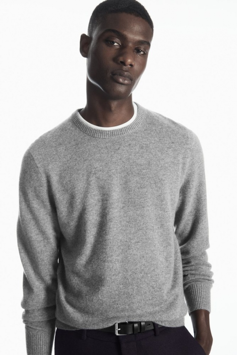 Navy COS Pure Cashmere Jumper Knitwear | WU38-I6DT