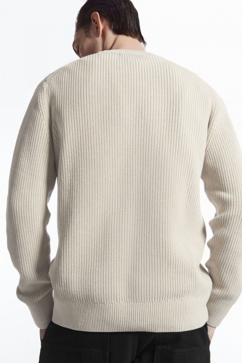 Stone COS Stone-Washed Knitted Jumper Sweaters & Cardigans | XP36-U7ZN