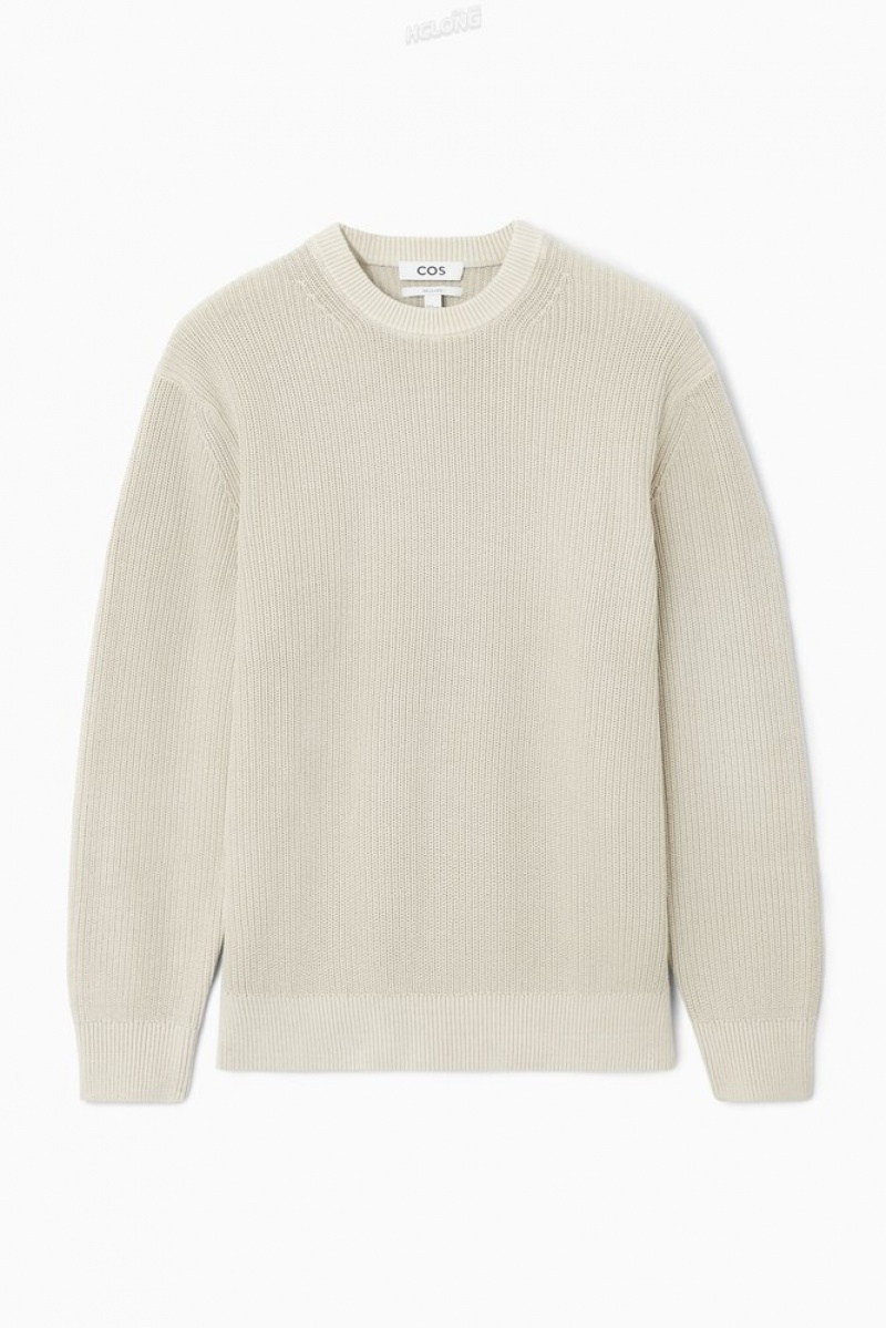 Stone COS Stone-Washed Knitted Jumper Sweaters & Cardigans | XP36-U7ZN