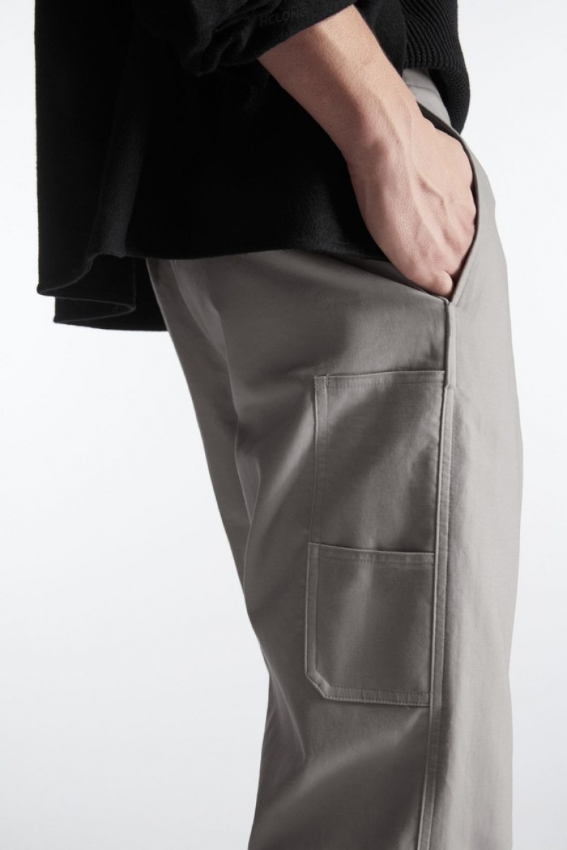 Stone COS Straight-Leg Utility Pants Pants | BM83-P0PW