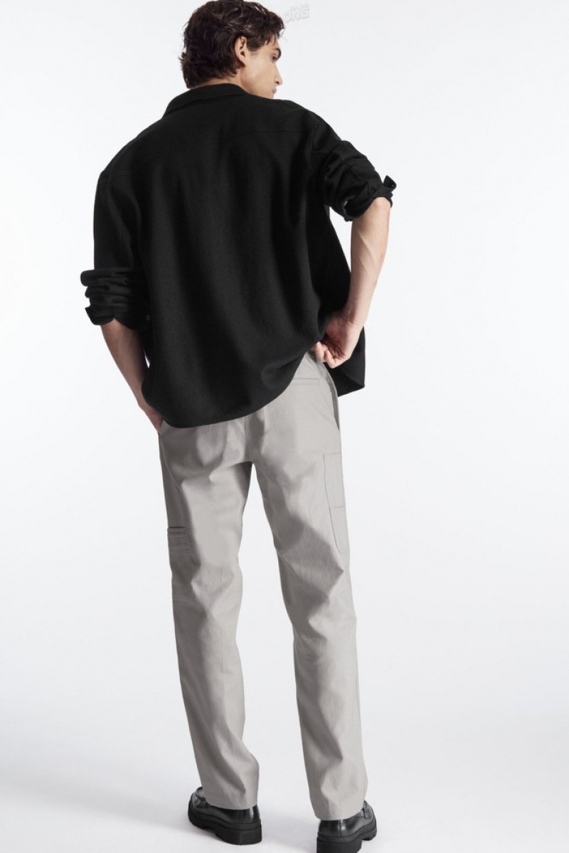 Stone COS Straight-Leg Utility Pants Pants | BM83-P0PW