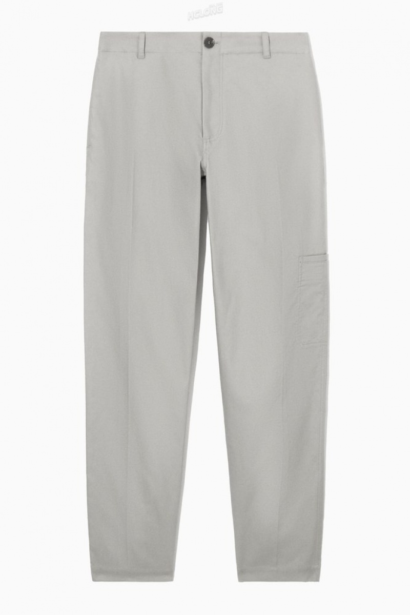 Stone COS Straight-Leg Utility Pants Pants | BM83-P0PW