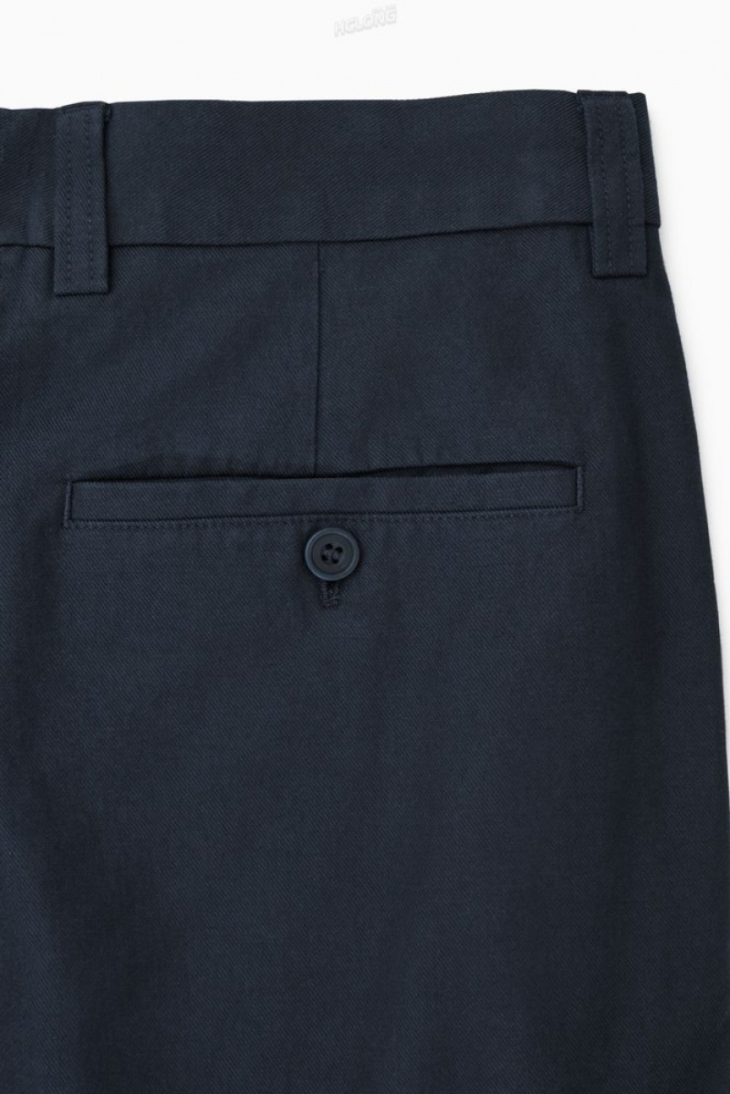 Stone COS Tapered Utility Trousers Trousers | UF02-S4VQ