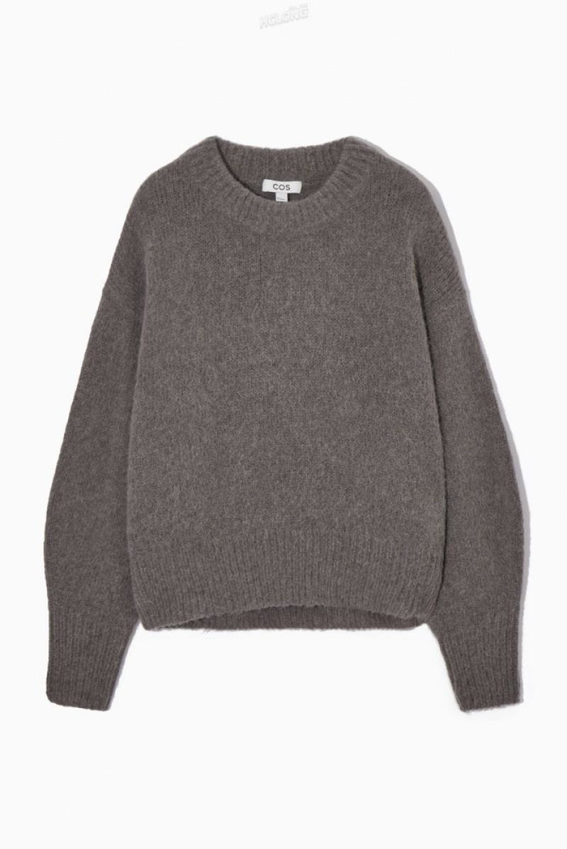 White COS Alpaca-Blend Crew-Neck Jumper Knitwear & Cardigans | IA02-A1JW