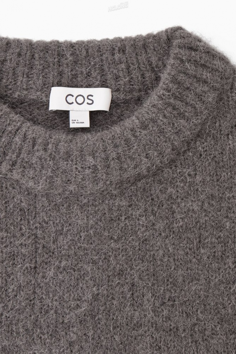 White COS Alpaca-Blend Crew-Neck Jumper Knitwear & Cardigans | IA02-A1JW