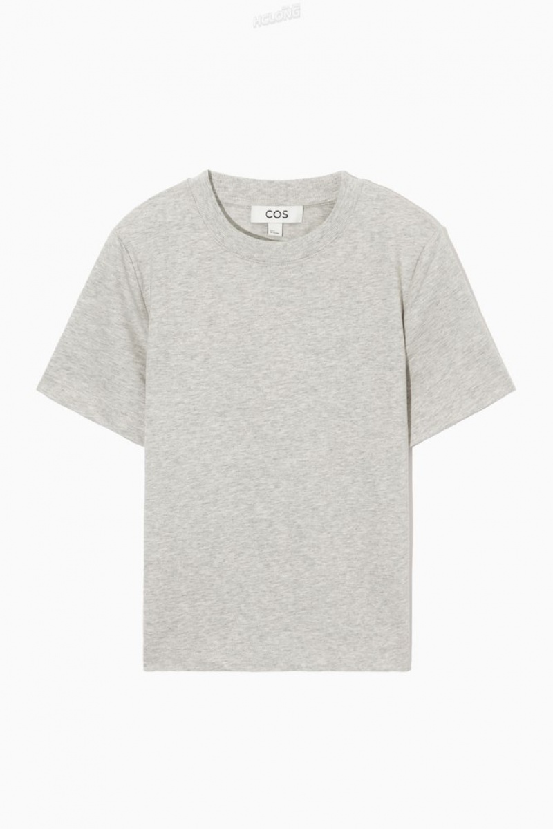 White COS The Clean Cut T-Shirt T-shirts | RX37-W8DH